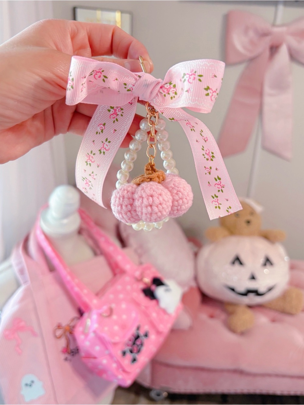 Fancy Pumpkin Keychain